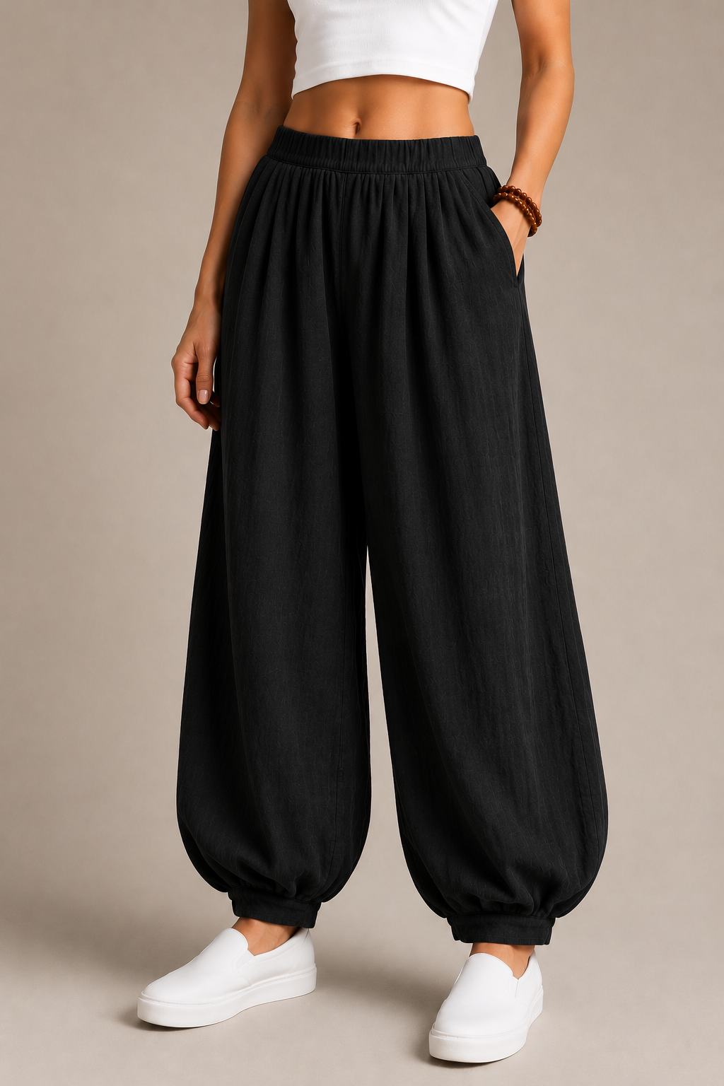 Relaxed Cotton Linen Harem Pants With Flowing Everyday Comfort And Movement