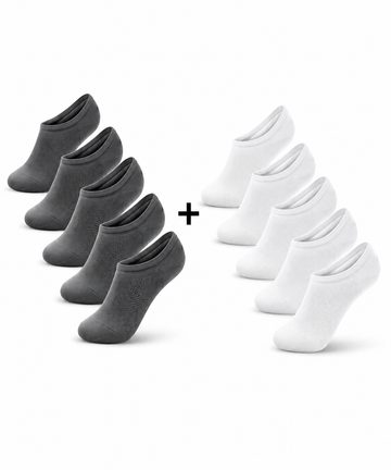 Men’s Bamboo Everyday No-Show Socks Pack of 10