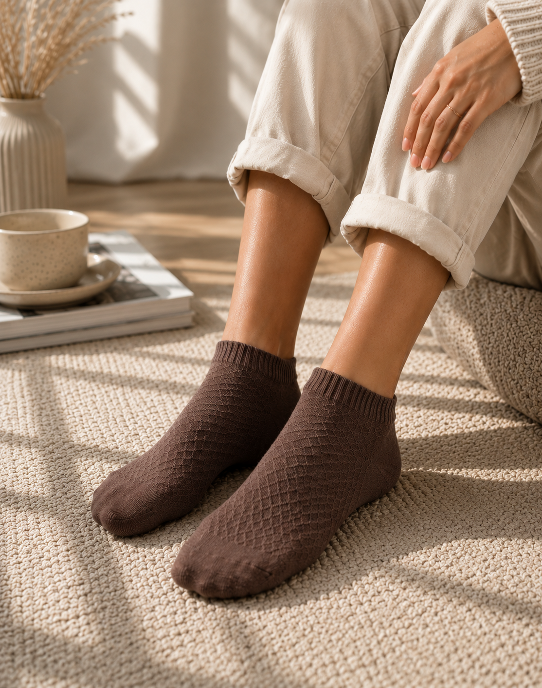 Women’s Bamboo Boat Socks Pack of 10