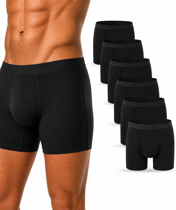 Men’s Bamboo Anti-chafing Boxer Briefs Pack of 7