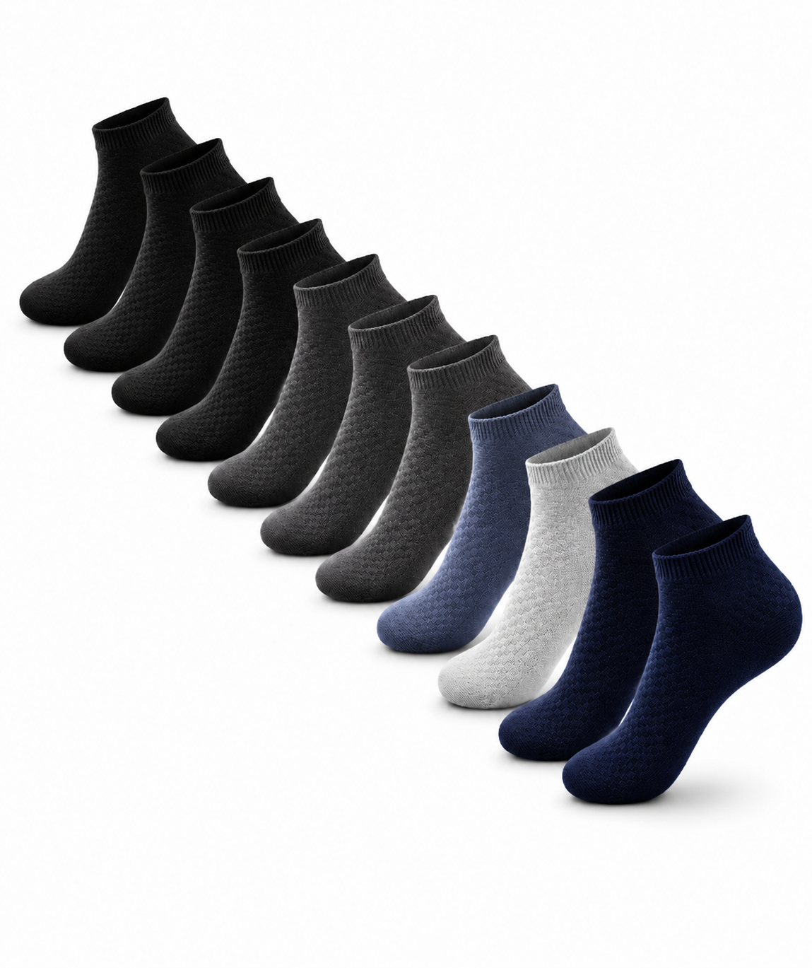 Men’s Bamboo Low-Cut Comfort Socks Pack of 10