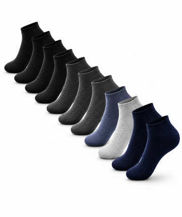 Men’s Bamboo Low-Cut Comfort Socks Pack of 10