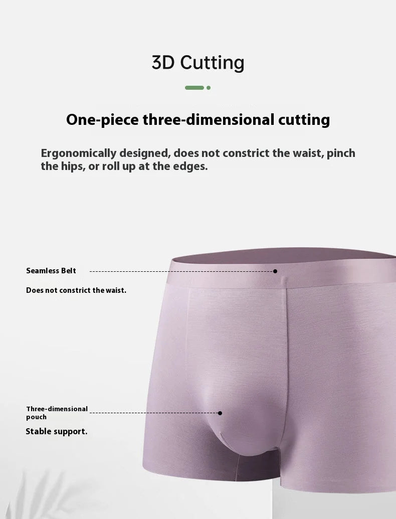 Men’s Bamboo Seamless Boxer Briefs Pack of 5